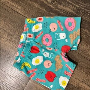 Colorful Food Print Kids Shorts